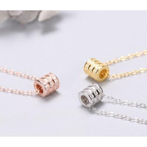 Small Pretty Waist 925 Sterling Silver Necklaces Senior Clavicle O-chain 2021 New Women Accessories Jewelry