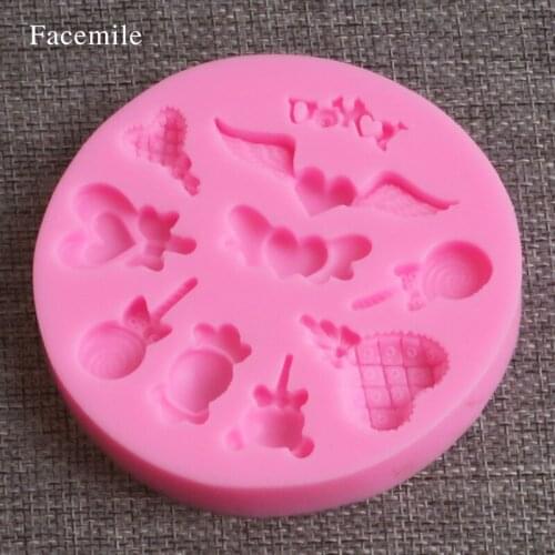 1PCS Fondant Cake Chocolate Decorating Candy Pastry Baby Silicone Mold 03038 Gift