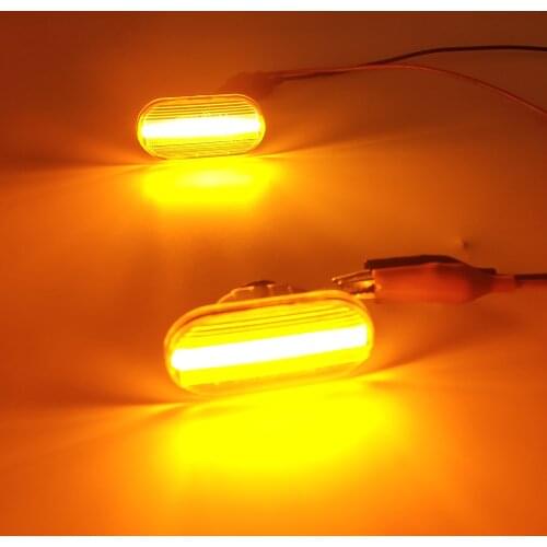 2PCS LED Car Side Marker Light Repeater Turn Signal Light for Nissan Tiida C11 Note E11 NE11 Micra K12 NP300 Navara D40 Qashqai