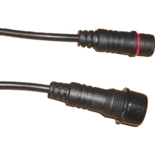 5 pairs 2pins 3pins 4pins waterproof IP65 connector with cable 20cm long Male and Female white/black Applicable 0.3mm,Plasic