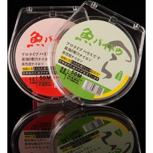 5pcs/lot High Strength Fishing Line 50m Fishing Gears Wear Resistant Durable Nylon Fish Lure Line