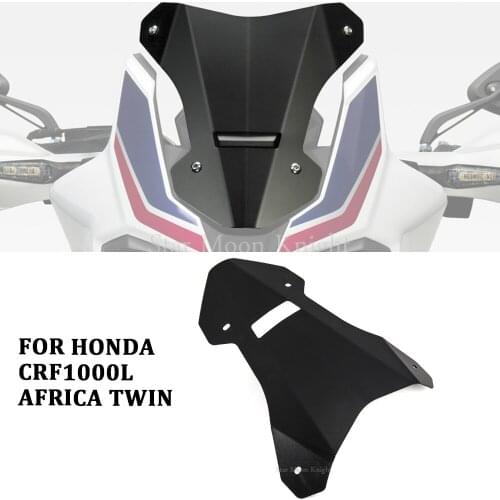 For HONDA CRF1000L Africa Twin crf 1000 l Motorcycle Accessories Windscreen Windshield Deflector Protector Wind Screen 2016-2019