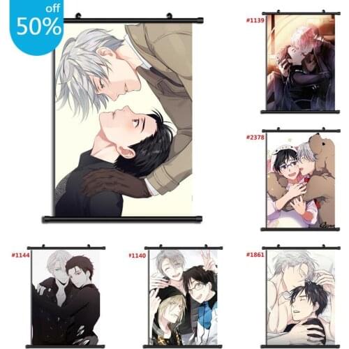 Yuri on Ice Anime Manga Retro Poster Anime Posters Canvas Painting Wall Decor Wall Art Picture for Living Room Decor Home Decor