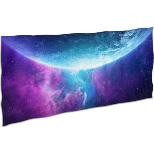 Printed quick drying magic bath towel 160 * 80cm Earth Moon Fashion Yoga towel beach towel Large Sports Towel Gift