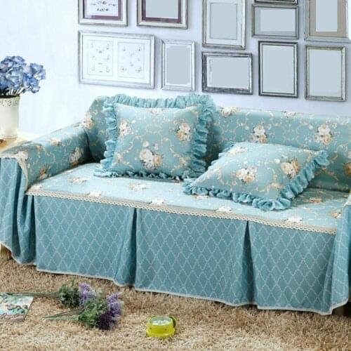 Flower Printed Sofa Cover for Living Room Loveseat Couch Cover Furniture Protector Sofa Cover Towel Capa Para Sofa Slipcover
