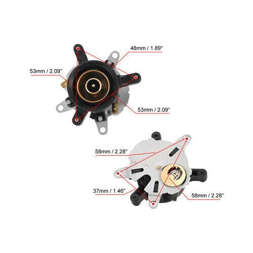 Dia.13mm Electric Kettle Thermostat Temperature Control Controller w Top Base Socket 53 x 53 x 48mm