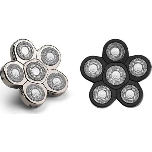 Mens Electric Shaver Heads Electric Razor Blade Replacement Head 6 Blades Head Shaver Replacement Bald