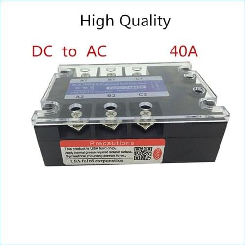 FDR3-D4840Z AC480V 40A DC control AC three phase Solid state relay SSR ac three with heat sink