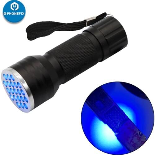 Fast Curing UV Glue LED Light UV Glue Dryer Ultraviolet Lamp with 21 pcs LED Beads for iPhone Repair Computer Repair Tool Kit