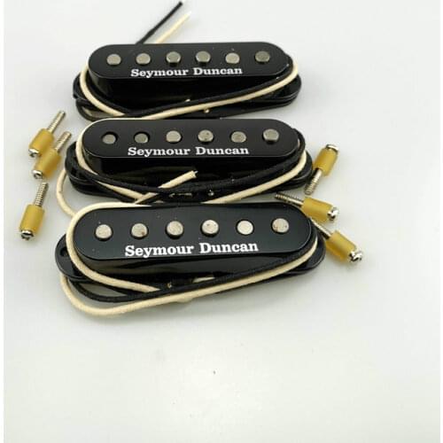 Guitar Pickups SSL1 Alnico5 Single coil Pickup Vintage Staggered for Strat guitar Black Set