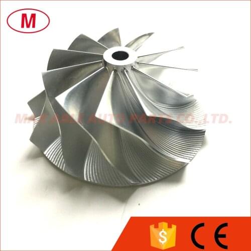 HT12B 46.02/58.00mm 11+0 blades High Performance Forward Turbo Billet Compressor wheel/Aluminum 2068/Turbocharger Milling wheel