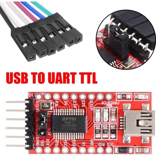 FTDI FT232RL USB 3.3V 5V To TTL Serial UART interface Converter Adapter Module With Cables