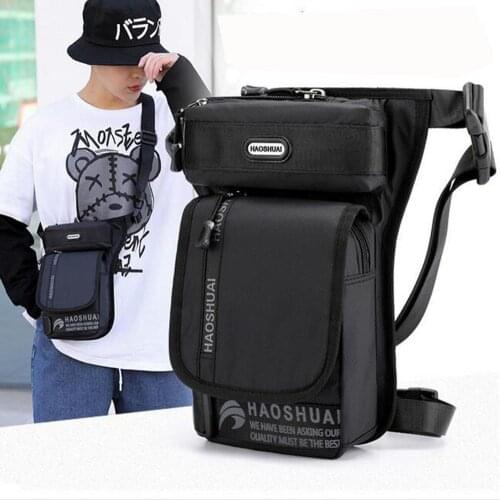 Leg BagNylons Drop Leg Bag Men Hip Belt Bum Waist Fanny Pack Crossbody Shoulder Bag for Travel Casual Motorcycle Cycling New