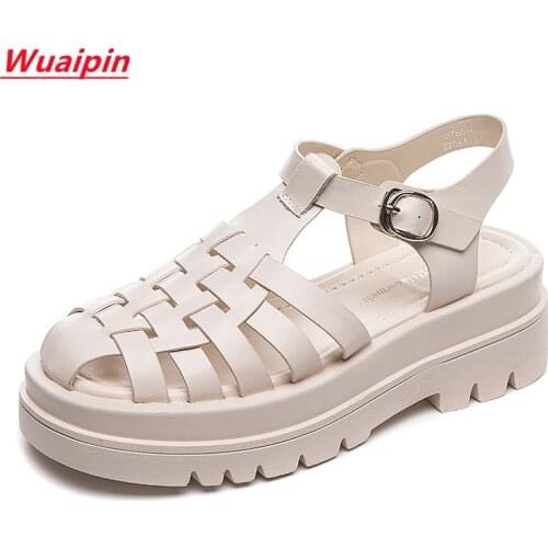 2021 Spring And Summer New Thick-Soled Fashion Roman Sandals Womens Casual Fashion Womens Sandals Lightweight Non-Slip Sandals