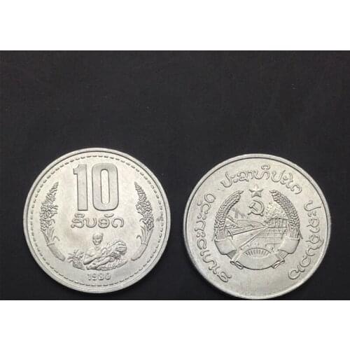 Laos 10 artes New Genuine Original Coins 100% Real Issuing Coins Unc