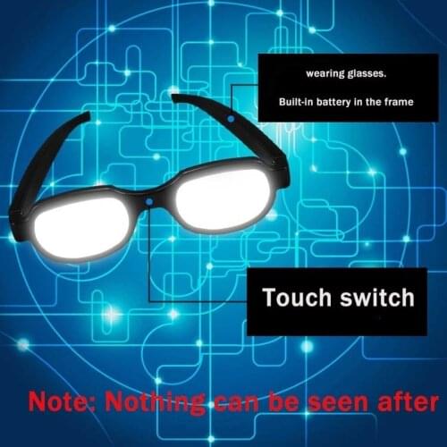 Funny Cosplay Name Detective Led Luminous Glasses In The Second Toy Cosplay Accessories Glasses Detective Prom glasses