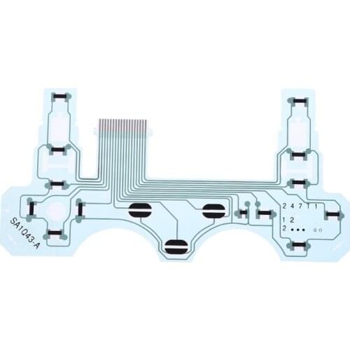 C1FB SA1Q43-A Circuit Board PCB Conductive Film Keypad Flex Ribbon Cable For PS2 H Controller Sony Playstation 2 Accessories
