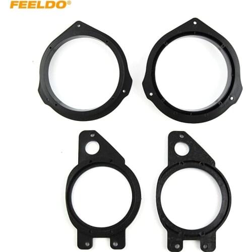 FEELDO Car Speaker Spacer Mat for Benz E Class 2012 Bass Tweeter Modified Audio Pad Washer Ring Holder Kits#6026