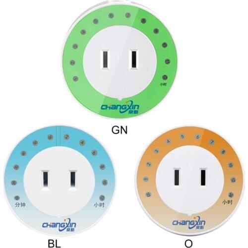 Timer Socket Countdown Switch for Phone Electric Scooter Motorcycle Household Appliances Charger US 110V-220V