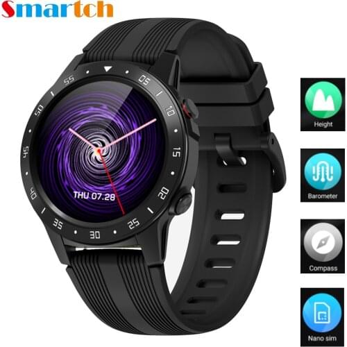 Smartch M5S GPS Smart Watch Men Independent Card Call Heart Rate Monitor IP67 Waterproof Compass Barometer Altitude Smartwatch M