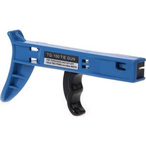 TG-100 2.4-4.8mm Fastening Nylon Tie Cutting Tool Special Cable Tie-Gun For Storaging Wire Cable Line Table Organizer