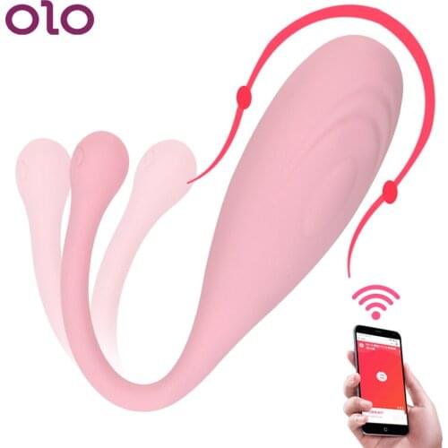 OLO Vaginal Tight Exercise Vibrator Ben Wa Balls Jump Eggs Erotic Kegel Balls Vibrating Eggs 8 Speed Sex Toys For Women