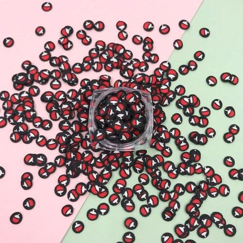 50g Simulation Pingpong Paddle Polymer Clay Slices Soft Pottery Sprinkles for Crafts DIY Nail Art Decor Slime Filler Accessories