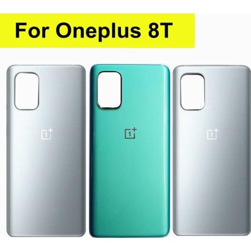 6.55" Back Glass for Oneplus 8T Battery Cover Rear Door 1+8t Housing Case For Oneplus 8T Back Glass Cover