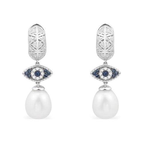 Sterling silver summer new evil eye earrings female classic fashion personality devil eye earrings jewelry holiday gift