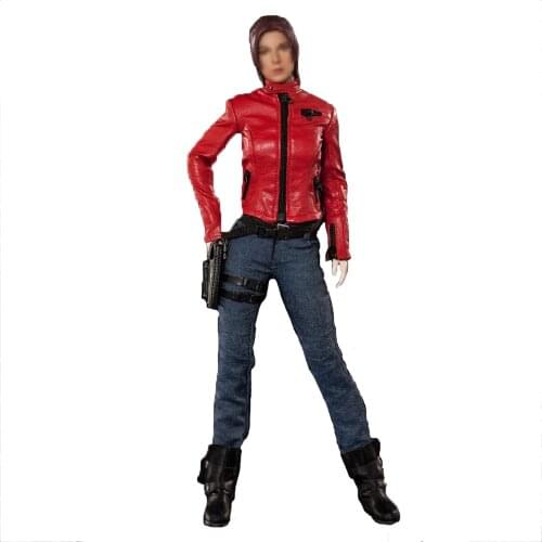 1/6 scale red locomotive fighting female suit X-021 clothes suitable for 12-inch TB league seamless body picture