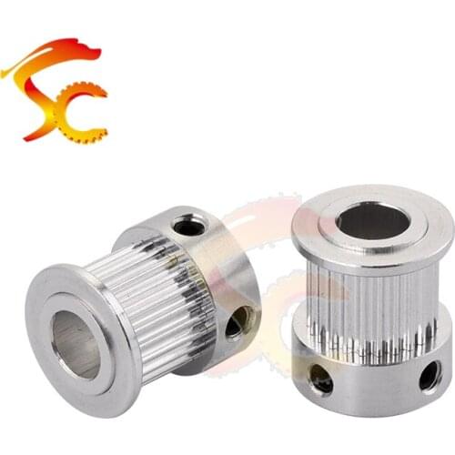 5pcs/lot GT2 24teeth timing Pulley Bore 5mm/8mm 24 teeth Alumium for belt width 9mm or 10mm for 3D printer