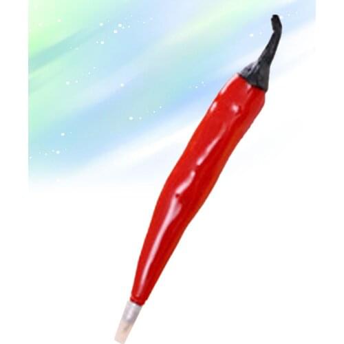 1pc Cartoon Point Pen Gel Pen with Magnet Chili Shape Design Stationery for Home School Office Red