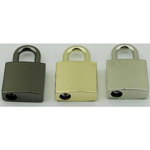 10 Pieces Luggage hardware accessories jewelry light gold keyless spring pendant decoration padlock luggage small lock