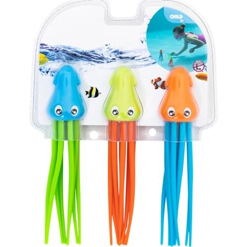 3Pcs Children Swimming Octopus Pool Diving Toys Children Funny Octopus Play Water Toys Underwater Training Fun Bath Toys Gift