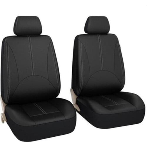 4pcs/9pcs/set PU Front Car Seat Covers Airbag Compatible Car Cover Accessories Most Seat Car Fit Universal Car SUV For Toyo Q6X2