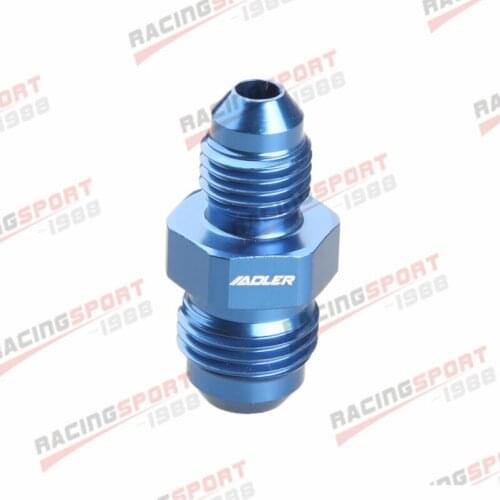 AN6 AN-6 To AN4 AN-4 Straight Reducer Adapter Fitting Aluminum Blue