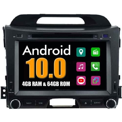 For Kia Sportage R 2010 2011 2012 2013 2014 Android 10.0 Car Radio DVD GPS Navigation Sat Navi Central Multimedia Head Unit