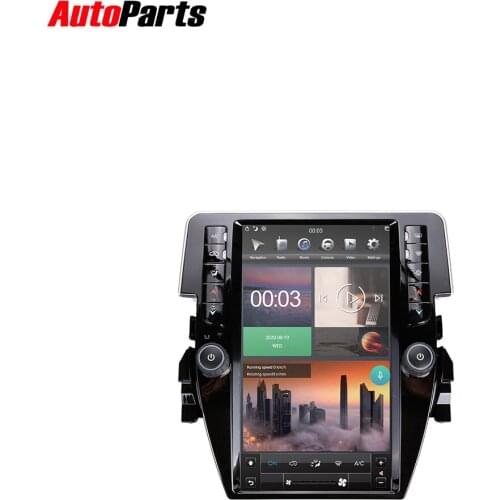 2G+32G 11.8" Android 9.0 PX6 For Honda Civic 2019 Tesla Style Car DVD Multimedia Player Car stereo Auto Radio Video GPS Navi