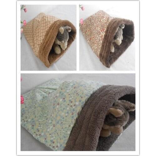 FREE SHIPPING New style cute cat sleeping bag pet bed high quality fabric with fleece three styles