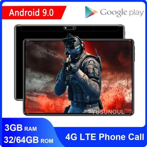 Wonderful For Games Videos New Android 9.0 10 inch tablet 4G LTE 32/64GB ROM 8 Cores 1920x1200 WiFi GPS Netflix Tablette 10.1"