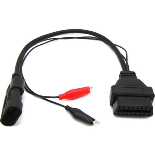 3 Pin to 16 Pin OBD2 Adapter Connector Diagnostic Cable for Fiat Alfa Lancia