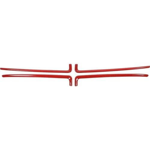 For Dodge Charger 2015 2016 2017 2018 2019 2020 Front Grille Inserts Decorative Trim Cover, ABS