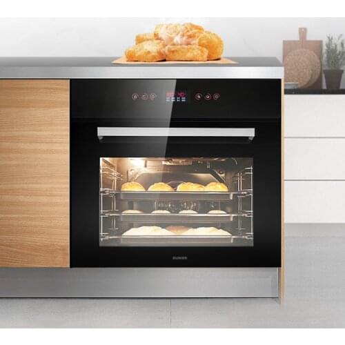 70L Electric Oven Household Embedded Electric Oven Built-in Electric Baker Pizza Cake Toaster Multifunctional Electric Oven