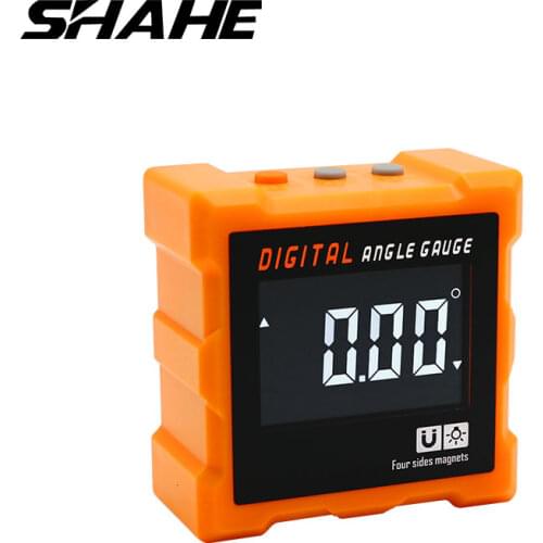 SHAHE 360 Degree Electronic Protractor Inclinometer with 4-sides Magnets Digital Level Angle Finder Digital Angle Gauge