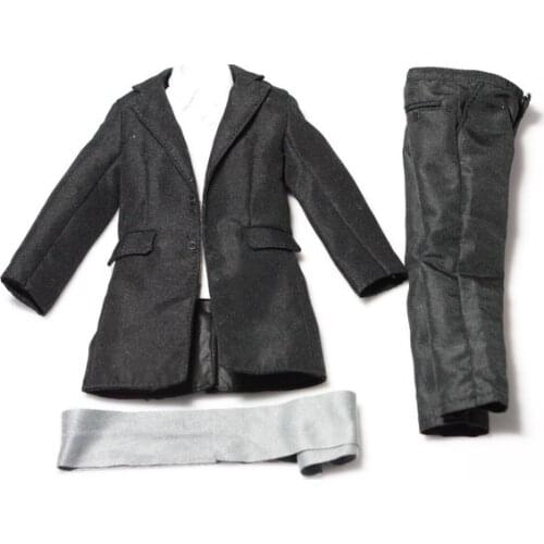 ESTARTEK 1/6 Black Suit for HT TMM19 Body and Narrow Shoulder Bodies Figure Accessories for 12" Collectible Action Figure DIY