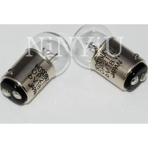 Hosobuchi OP2114 6V18W BA15D Halogen Lamp Durometer Bulb Light Microscope Double Contact Bulb