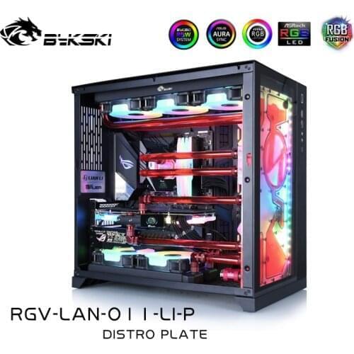 Bykski Water Cooling Kit For Lian Li O11 Case With Waterway Board For CPU/GPU Liquid Cooling Cooler, RGV-LAN-O11-LI-P