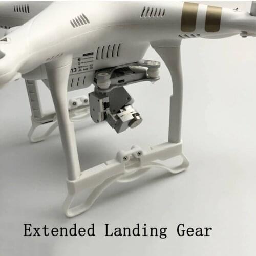For DJI Phantom 3 All Series Drone Heighten Extend Leg Landing Gear Bracket Shock Absorber Raised Prolong Tripod Board Accessory