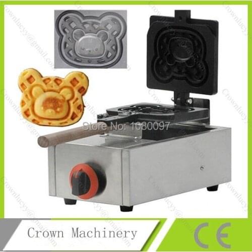 Gas Little Bear waffle making machine;Waffle maker machine in baking equipment;waffle cone machine