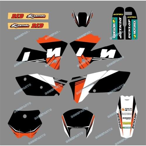 Motorcycle Bike SX 125 250 380 400 520 Sticker Decal Graphics FOR KTM Motorcycle SX 125/250/380 /400/520 2005 2006